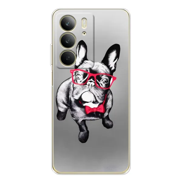 Чехол с рисунком «Бульдог в очках» для Realme C73 5G Чехол с рисунком «Бульдог в очках» для Realme C73 5G