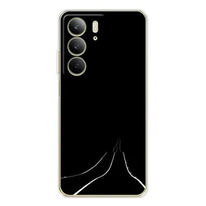 Чехол с картинками на черном фоне для Realme C73 5G (Дорога)