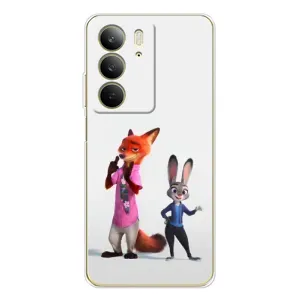Силиконовый чехол с принтом Зоотрополіс для Realme C73 5G (Джуди и Ник)