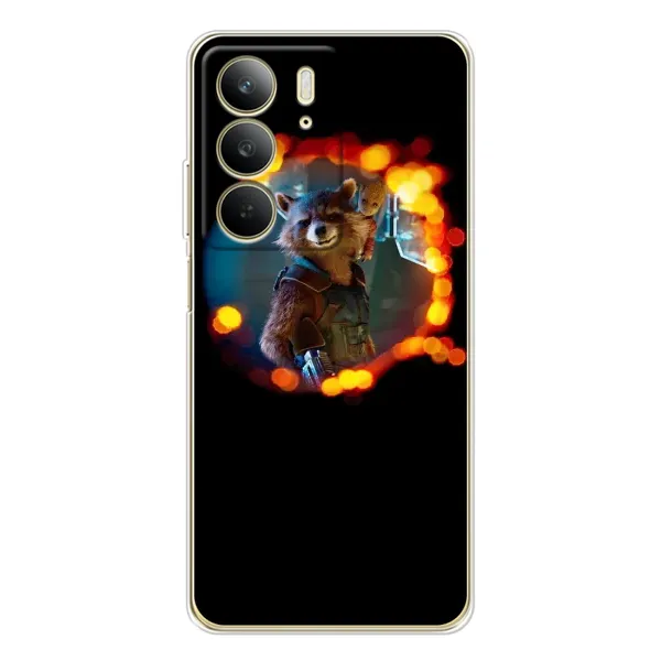 Чехол с рисунком «Енот Ракета» для Realme C73 5G