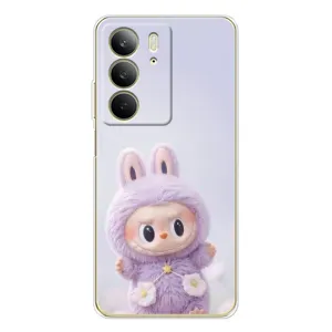 Чехол с принтом Лабубу для Realme C73 5G (Фиолетовый Лабубу)