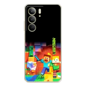 Чехлы для Realme C73 5G (Персонажи Майн Крафт) (Герой Майнкрафт)