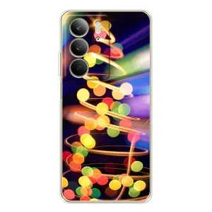 Чехол Новогодняя Елка на Realme C73 5G (Гирлянды)