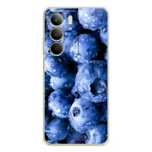 Чехол с изображением вкусной еды для Realme C73 5G (Голубика)