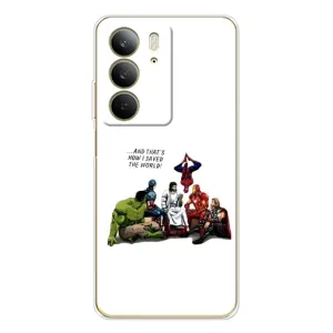 Чехлы для Realme C73 5G (Для Христиан) (Иисус супергерой)