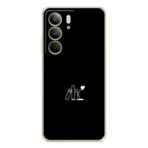 Чехол с картинками на черном фоне для Realme C73 5G (Книжки)