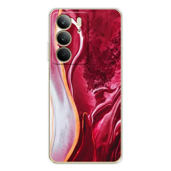 Чехол с рисунком «Красный мрамор» для Realme C73 5G Чехол с рисунком «Красный мрамор» для Realme C73 5G