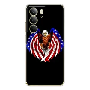 Чохол Прапор USA для Realme C73 5G (Крила США)