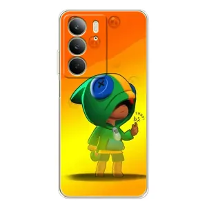 Чехол Бравл Старс для Realme C73 5G (LEON в кофте)