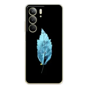 Чехол с картинками на черном фоне для Realme C73 5G (Листочек)