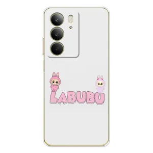 Чехол с принтом Лабубу для Realme C73 5G (Логотип Лабубу)