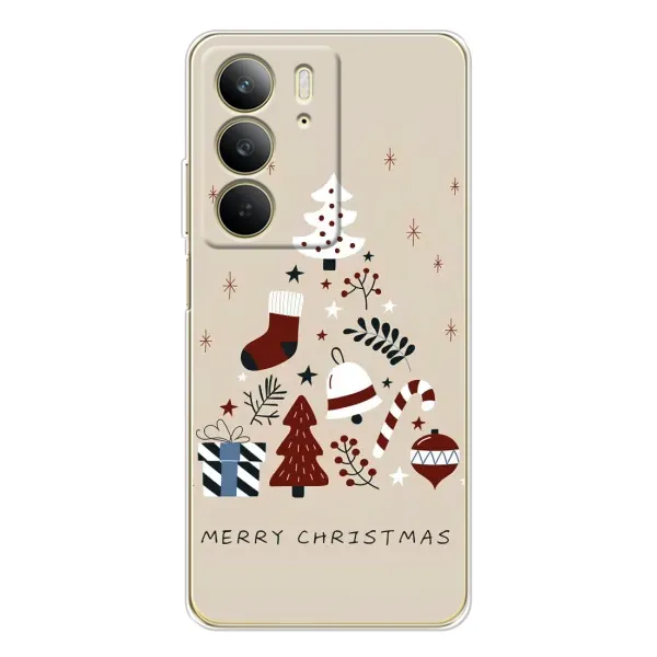 Чехол с рисунком «Merry Christmas» для Realme C73 5G Чехол с рисунком «Merry Christmas» для Realme C73 5G