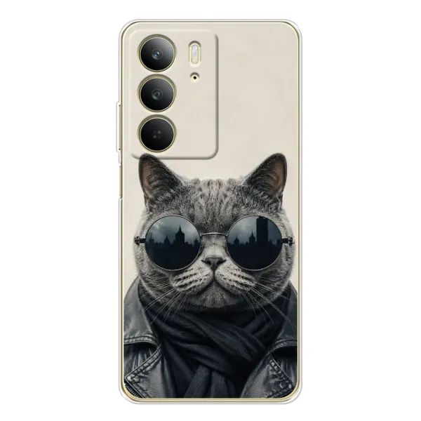 Чехол с рисунком «Модный кот» для Realme C73 5G Чехол с рисунком «Модный кот» для Realme C73 5G