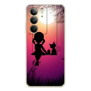 Девчачий Чехол для Realme C73 5G (На качели)