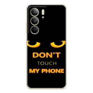 Чехол с Прикольным принтом на Realme C73 5G (Не трогай мой телефон)