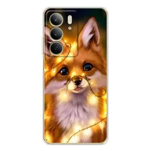 Чохол з Лисичкою для Realme C73 5G (Новорічне лисеня)