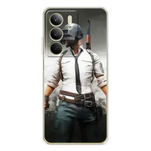 Силиконовый чехол с картинкой "Герой Pubg" на Realme C73 5G (Пабг)