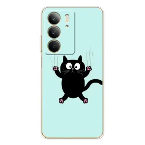 Силіконовий чохол з котиком для Realme C73 5G (Падаючий кіт)