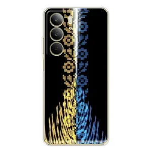 Силиконовый Чехол на Realme C73 5G (Патриотическая вышиванка)