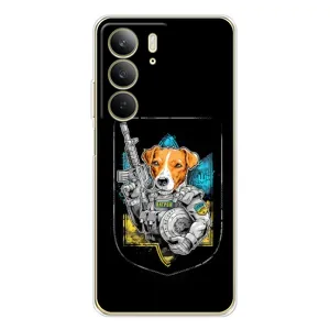 Чехол с принтом для Realme C73 5G (Патрон Воин)