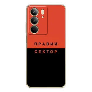 Чехлы УПА (Красно-Чёрный) на Realme C73 5G (Правый Серктор)