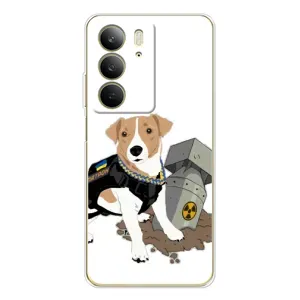 Чехол с принтом Собаки Патрон для Realme C73 5G (Пёс Патрон с ракетой)