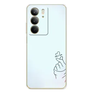 Чохол (Знак сердечка) для Realme C73 5G (Сердечко на блакитному)
