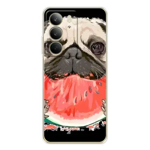 Чохол (ТПУ) Милі песики для Realme C73 5G (Смішний Мопс)