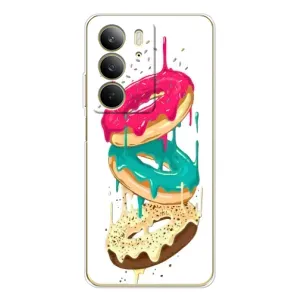 Чехол с изображением вкусной еды для Realme C73 5G (Сочные пончики)