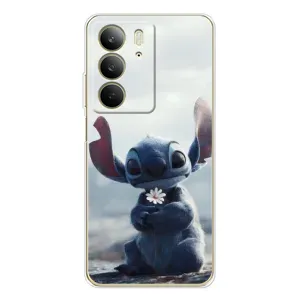 Чехол с рисунком Стич для Realme C73 5G (Стич с цветочком)
