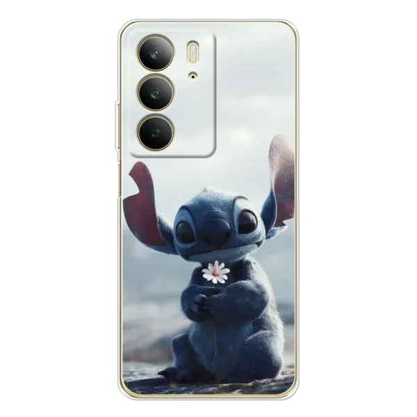 Чехол с рисунком «Стич с цветочком» для Realme C73 5G Чехол с рисунком «Стич с цветочком» для Realme C73 5G