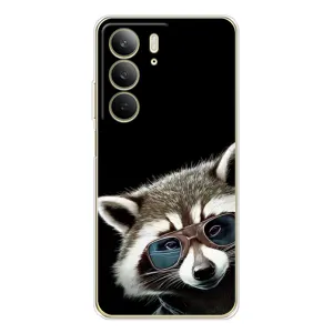 Силіконовий Чохол з Энотами на Realme C73 5G (Стильний Єнот)