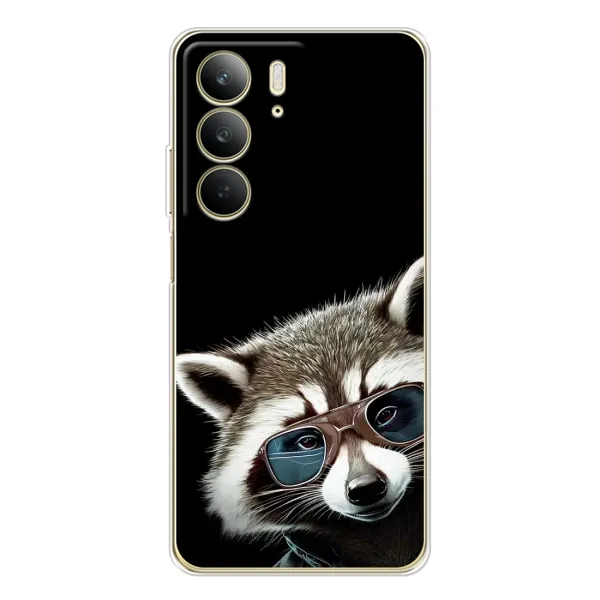 Чехол с рисунком «Стильный Енот» для Realme C73 5G Чехол с рисунком «Стильный Енот» для Realme C73 5G