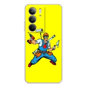 Силіконовий бампер (Працівники) на Realme C73 5G (Будівельник)