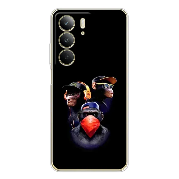Чохол з малюнком «Три обізяни» для Realme C73 5G Чохол з малюнком «Три обізяни» для Realme C73 5G
