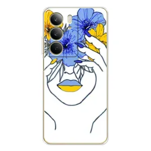 Чехол на Realme C73 5G Украинский дизайн (Украинка на всю голову)