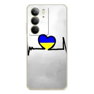 Силиконовый Чехол на Realme C73 5G (Я-Украина) (Украинская кардиограмма)