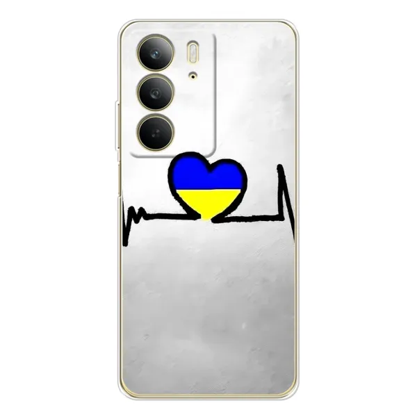 Чехол с рисунком «Украинская кардиограмма» для Realme C73 5G Чехол с рисунком «Украинская кардиограмма» для Realme C73 5G