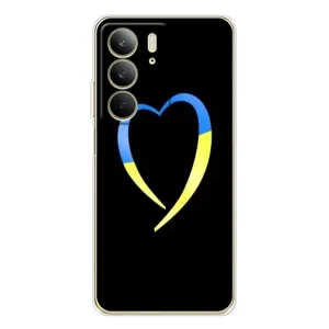 Силиконовый Чехол на Realme C73 5G (Я-Украина) (Украинское сердце)