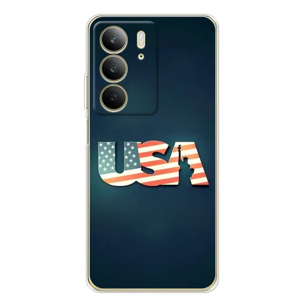 Чехол с рисунком «USA» для Realme C73 5G