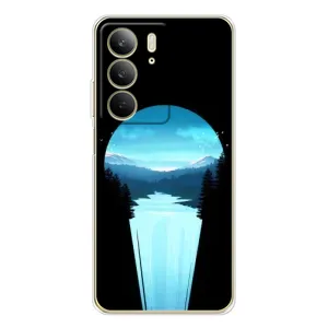 Летний Чехол на Realme C73 5G (Синий Водопад)