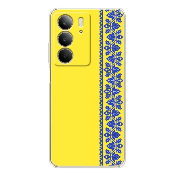 Чехол с рисунком «Вышиванка на желтом» для Realme C73 5G Чехол с рисунком «Вышиванка на желтом» для Realme C73 5G