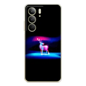 Силіконовий бампер з картинкою звірів для Realme C73 5G (Яскравий олень)
