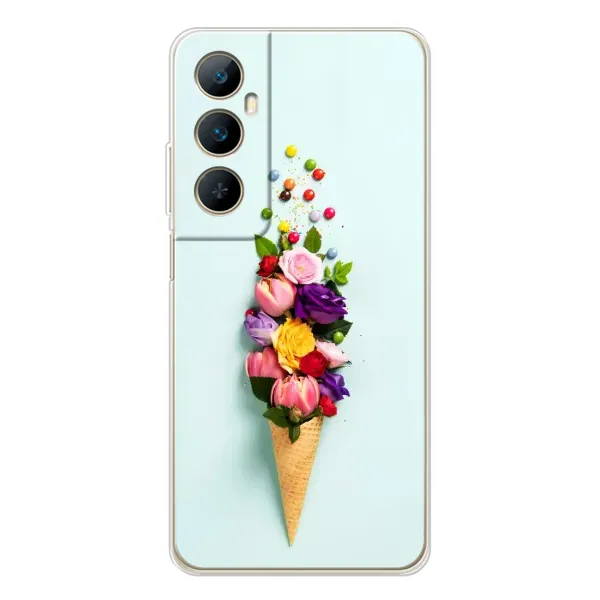 Чехол с рисунком «Цветок-мороженное» для Realme C75 Чехол с рисунком «Цветок-мороженное» для Realme C75