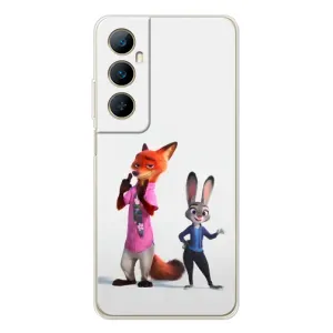 Силиконовый чехол с принтом Зоотрополіс для Realme C75 (Джуди и Ник)