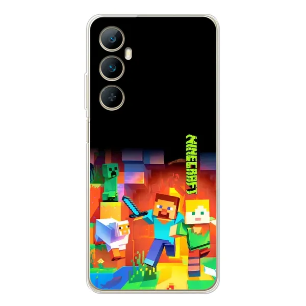 Чехол с рисунком «Герой Майнкрафт» для Realme C75 Чехол с рисунком «Герой Майнкрафт» для Realme C75
