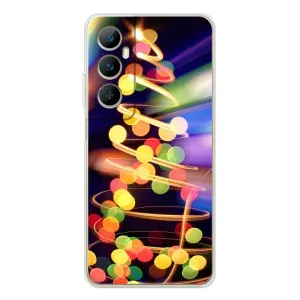 Чехол Новогодняя Елка на Realme C75 (Гирлянды)