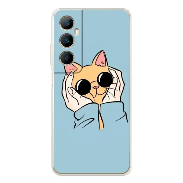 Чехол с рисунком «КОТИК в очках» для Realme C75 Чехол с рисунком «КОТИК в очках» для Realme C75