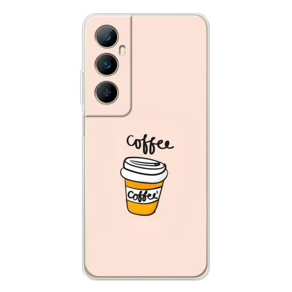 Чехол с рисунком «Кружка кофе» для Realme C75