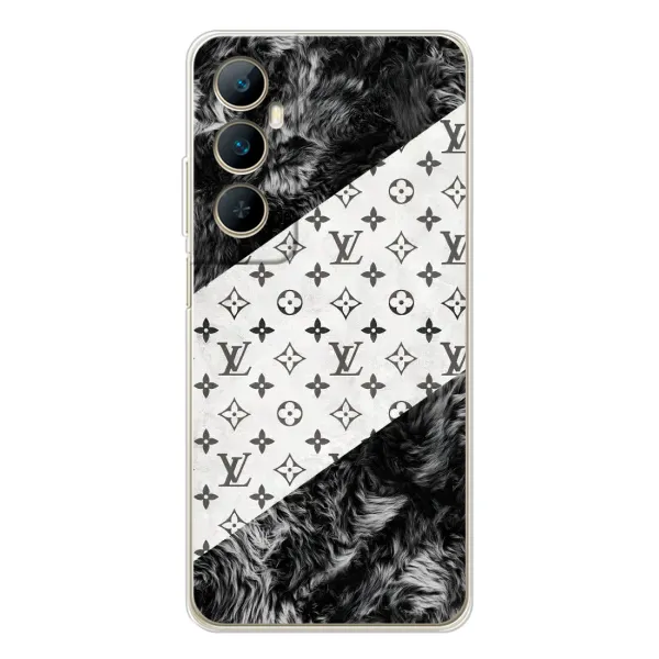 Чехол с рисунком «LV на белом» для Realme C75 Чехол с рисунком «LV на белом» для Realme C75